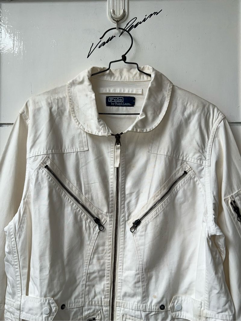 POLO By RALPH LAURENT White Zipper Jacket, foto 3