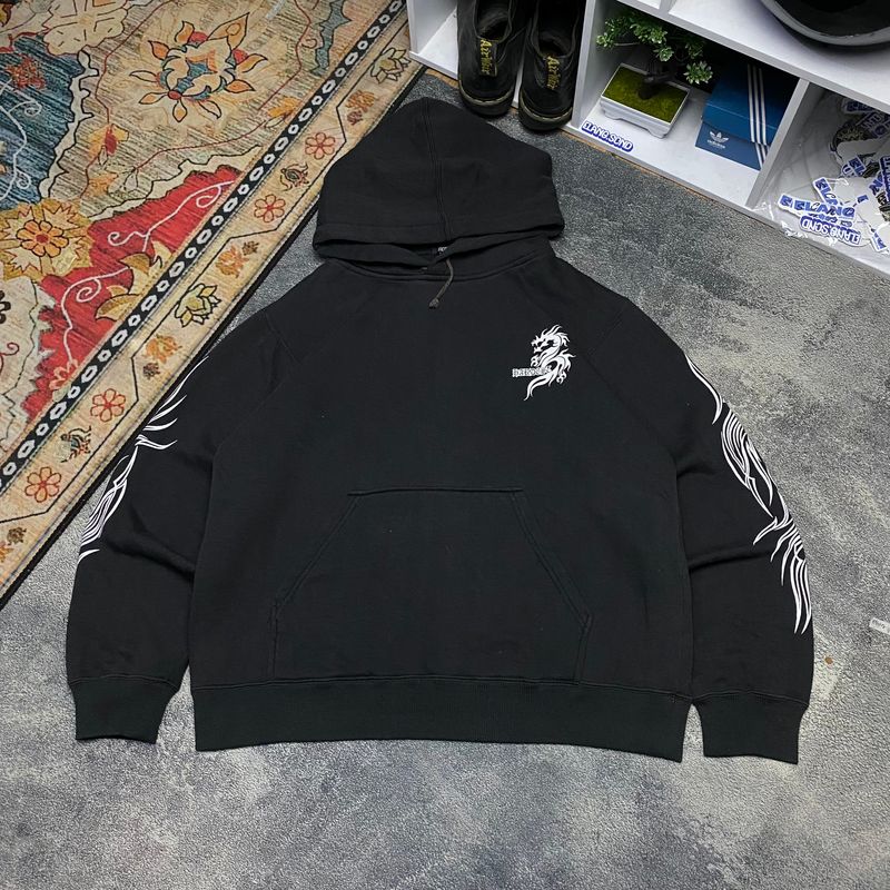 Vintage Y2K Sweatshirt Pria black, foto 2