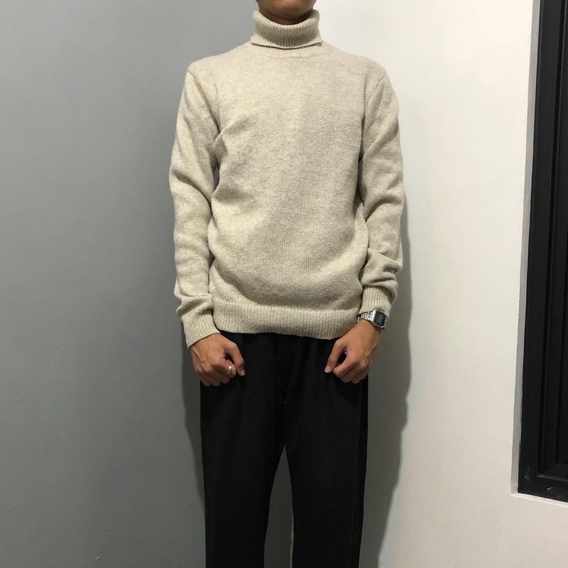 Uniqlo heatech turtle neck knit sweater, foto 2