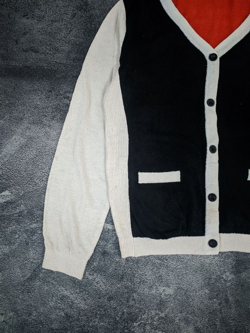 Cardigan Rajut Basic Bahan Handuk, foto 3