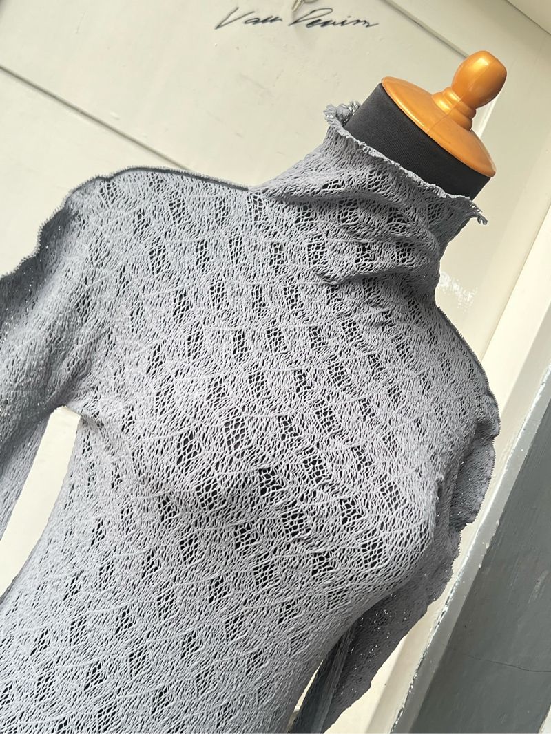 M.&K YOKO Grey Mesh T-shirt, foto 3