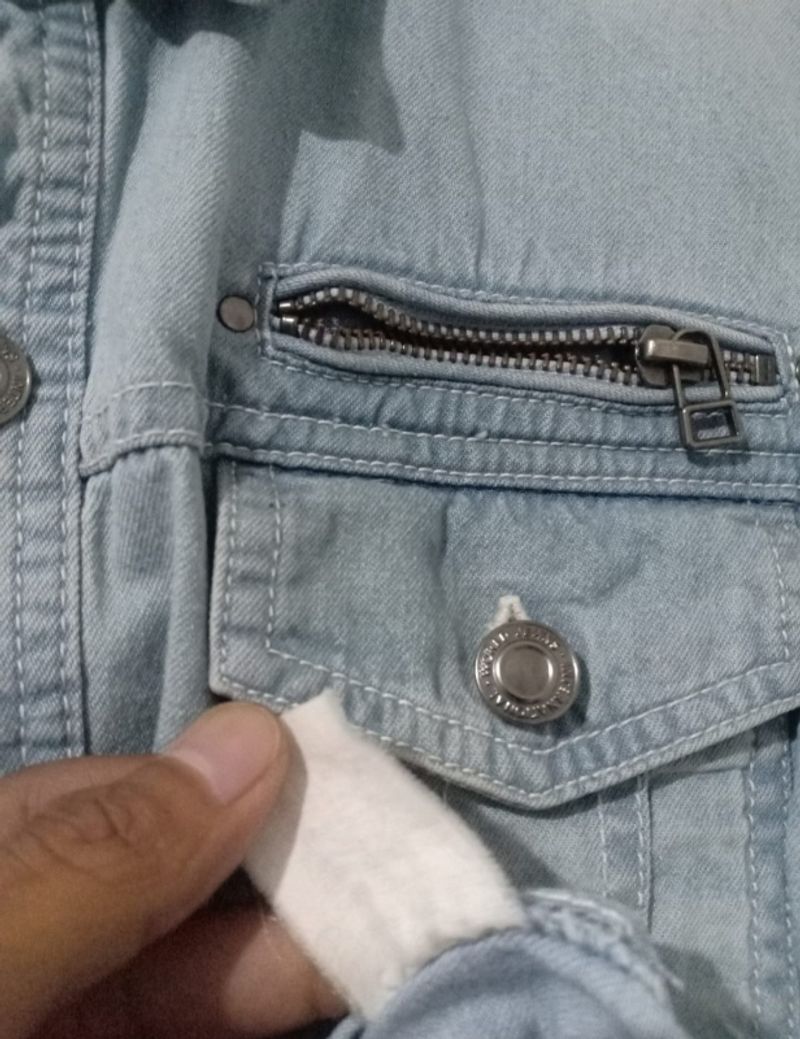 Kemeja Denim Size M, foto 4