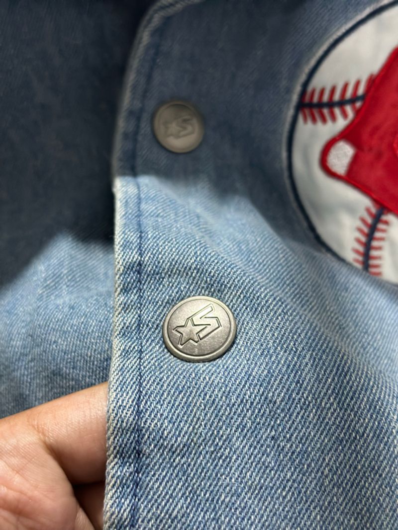 Starter Black Label MLB Boston Red Sox Denim Jacket, foto 3