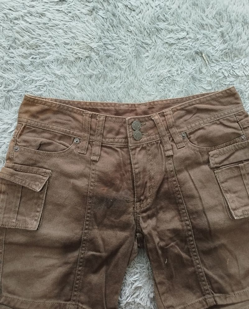 Hotpants Cargo Brown - Shorts Cargo, foto 3