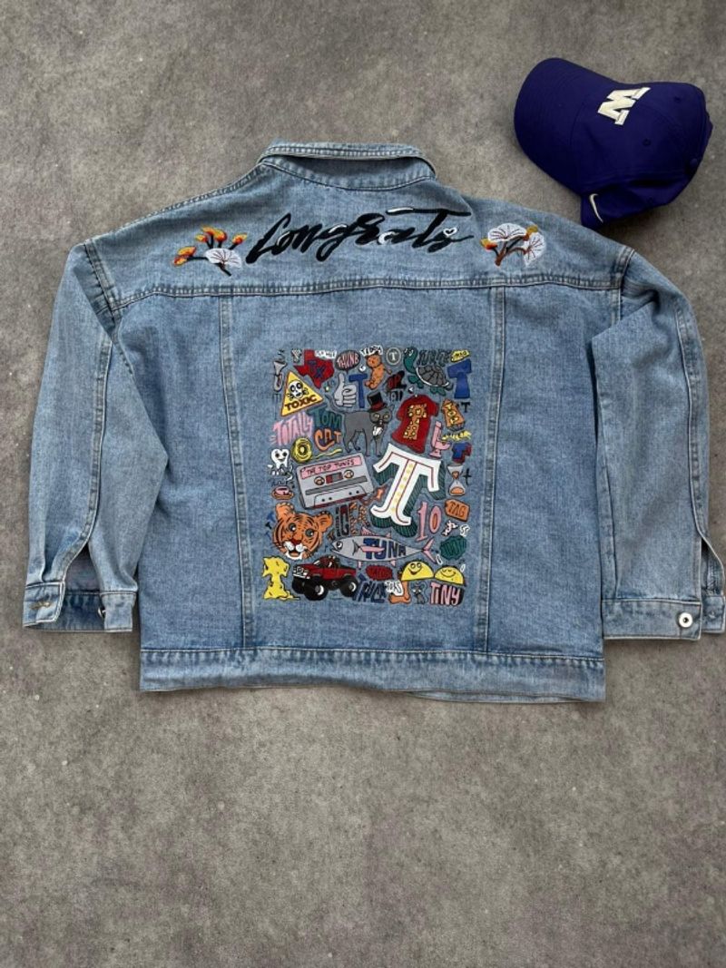 jaket berbahan levis unisex, foto 5