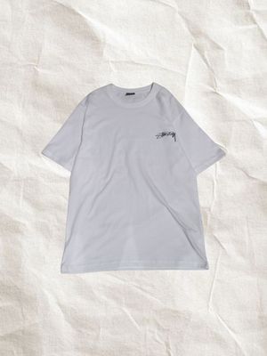 stussy white tee