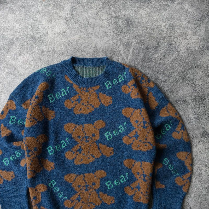 Basic - Pattern AOP Pinterestable Knitwear Blue, foto 2