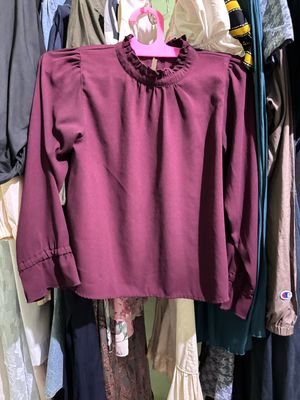 Blouse maroon