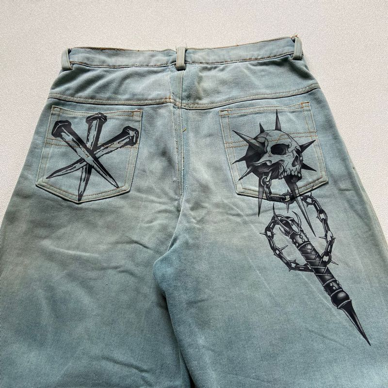 Baggy Pant Skul Y2k, foto 4
