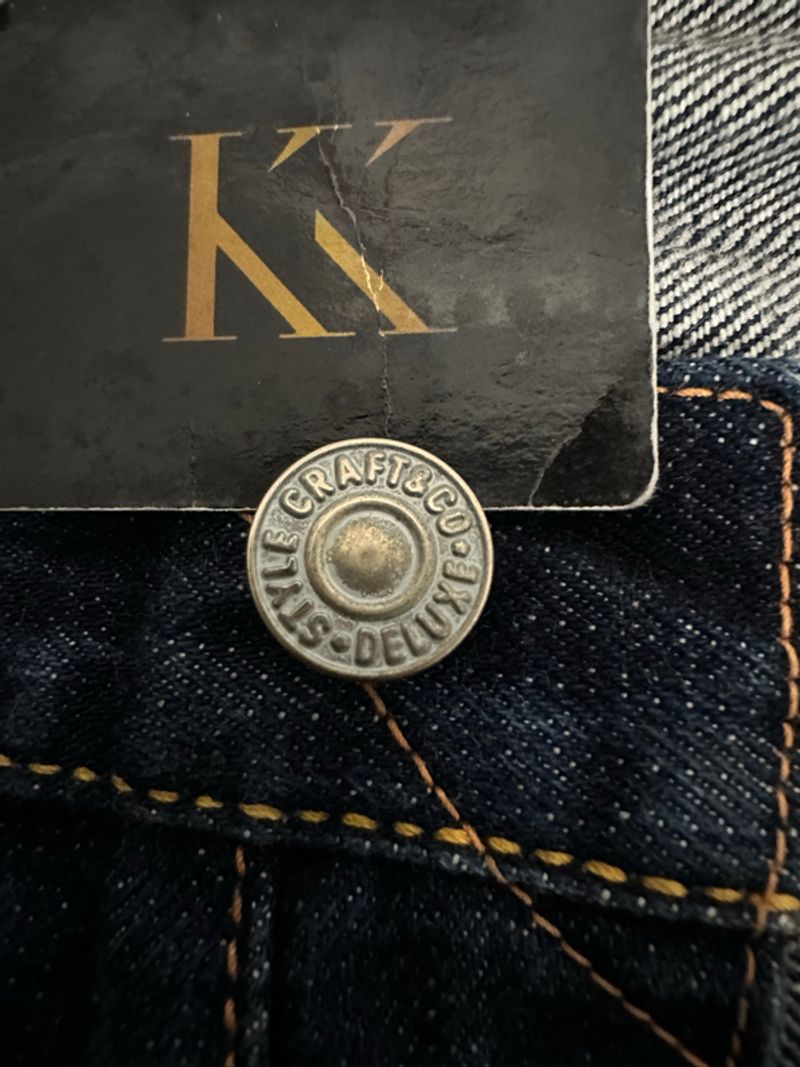 VINTAGE RARE EVISU FLAME DAICOCK SELVEDGE, foto 6