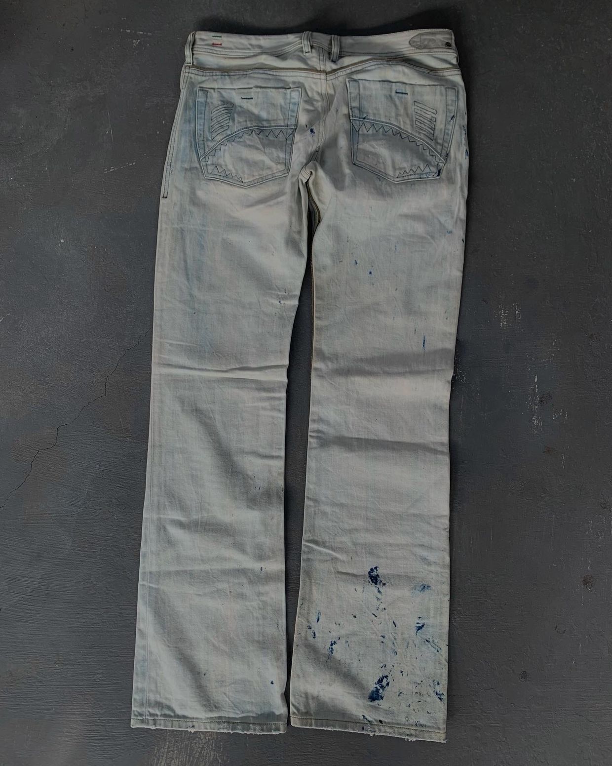Diesel Jeans Pria white blue, foto 6