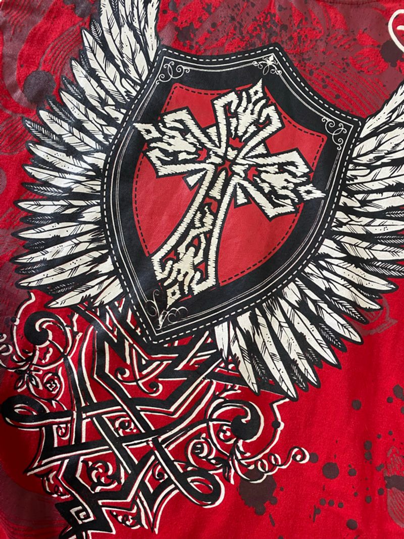 Tees y2k [ Southpole ] Cross red rare, foto 2