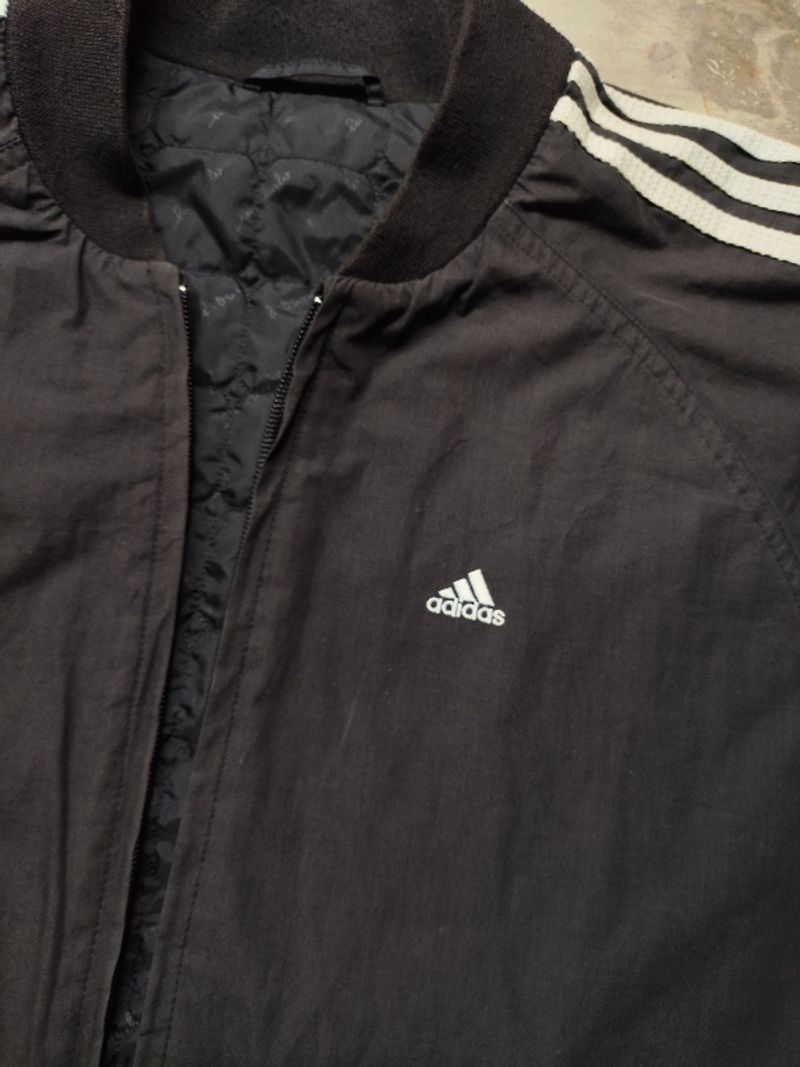 Vintage Adidas Y2K Reversible Bomber Jacket, foto 4