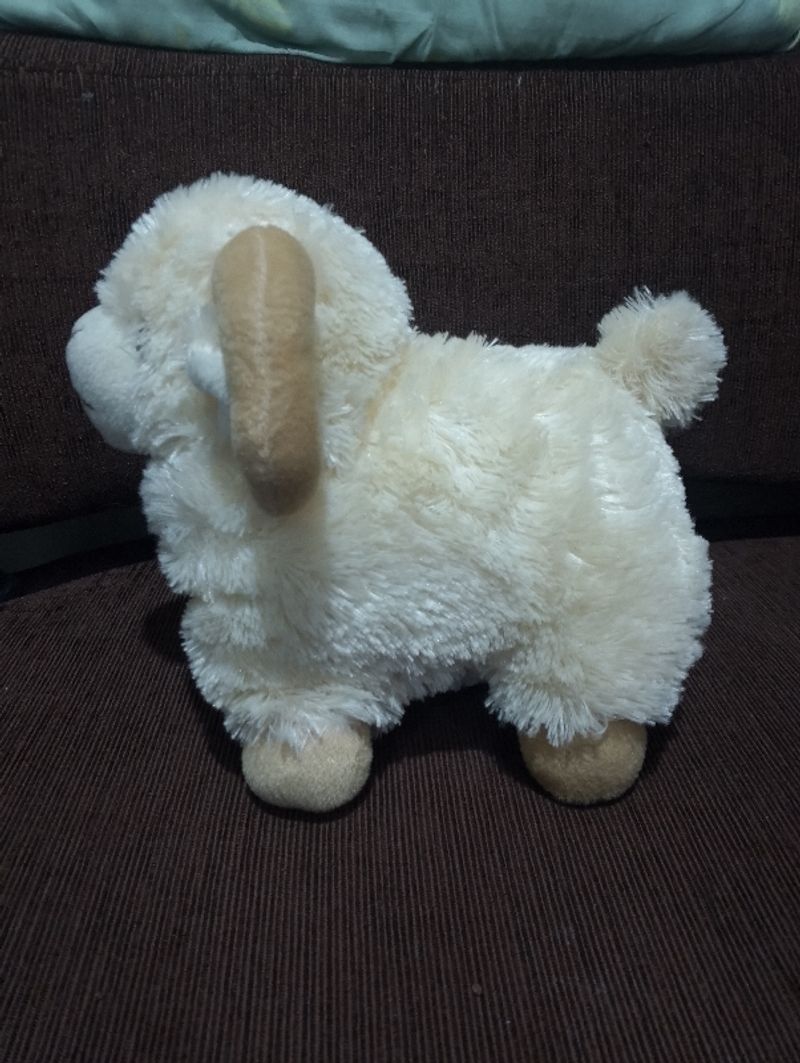 Boneka domba tanduk cream (bisa ditawar), foto 3