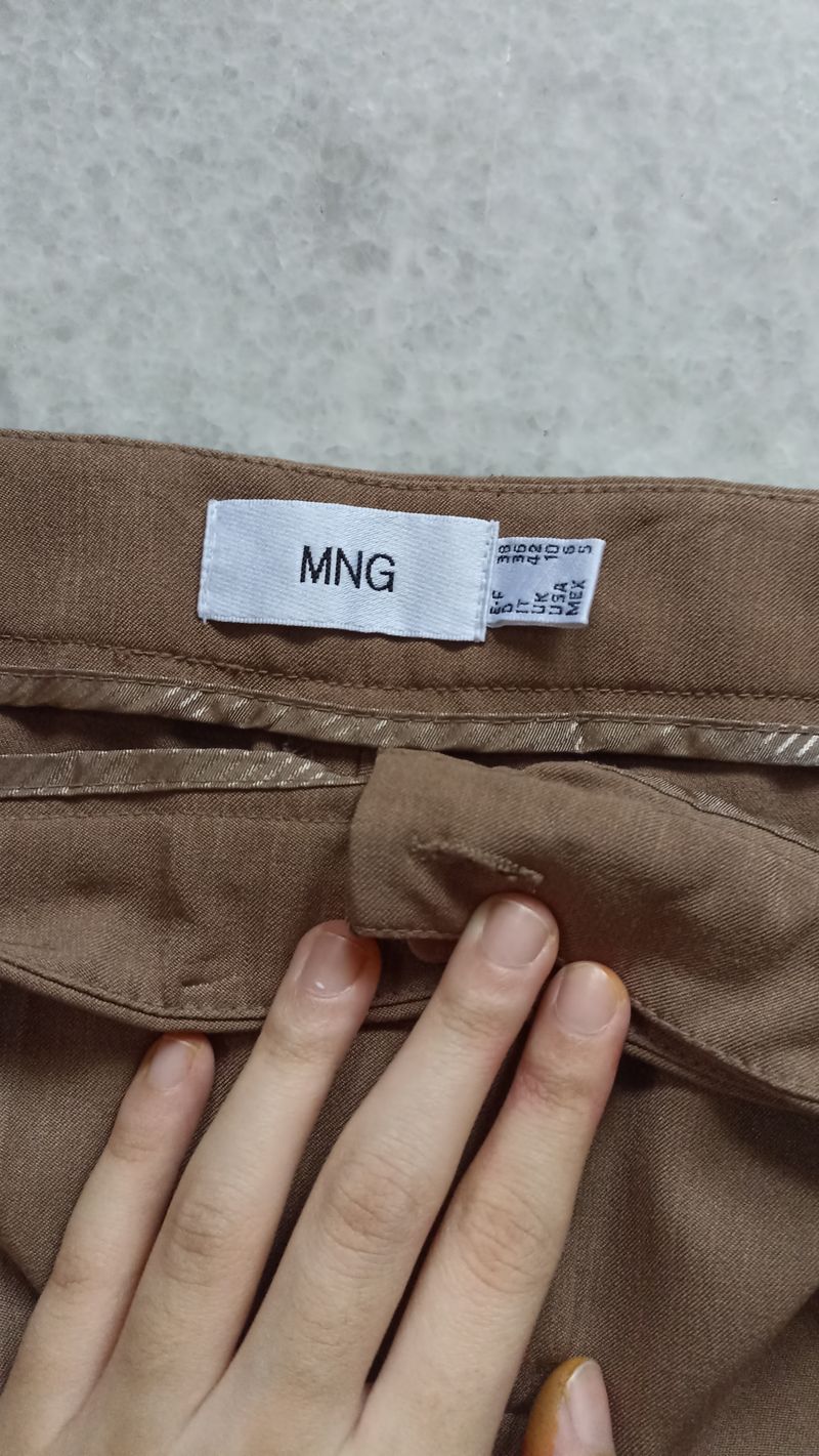 Mango Long pants dark brown, foto 3