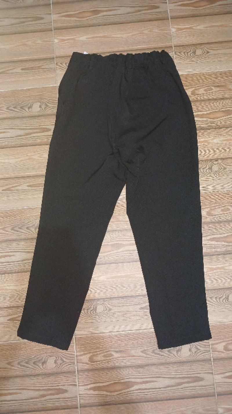 Celana Ankle Pants Hitam, foto 2