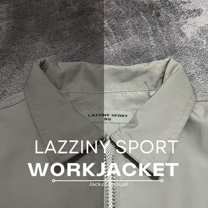 Vintage Casual Windbreaker Pria gray