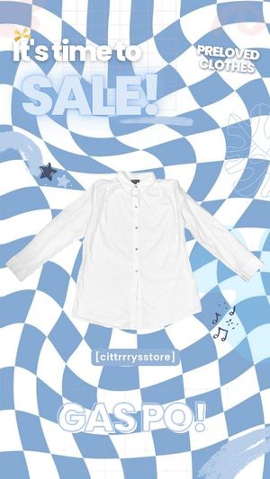 kemeja atasan putih(tops)
