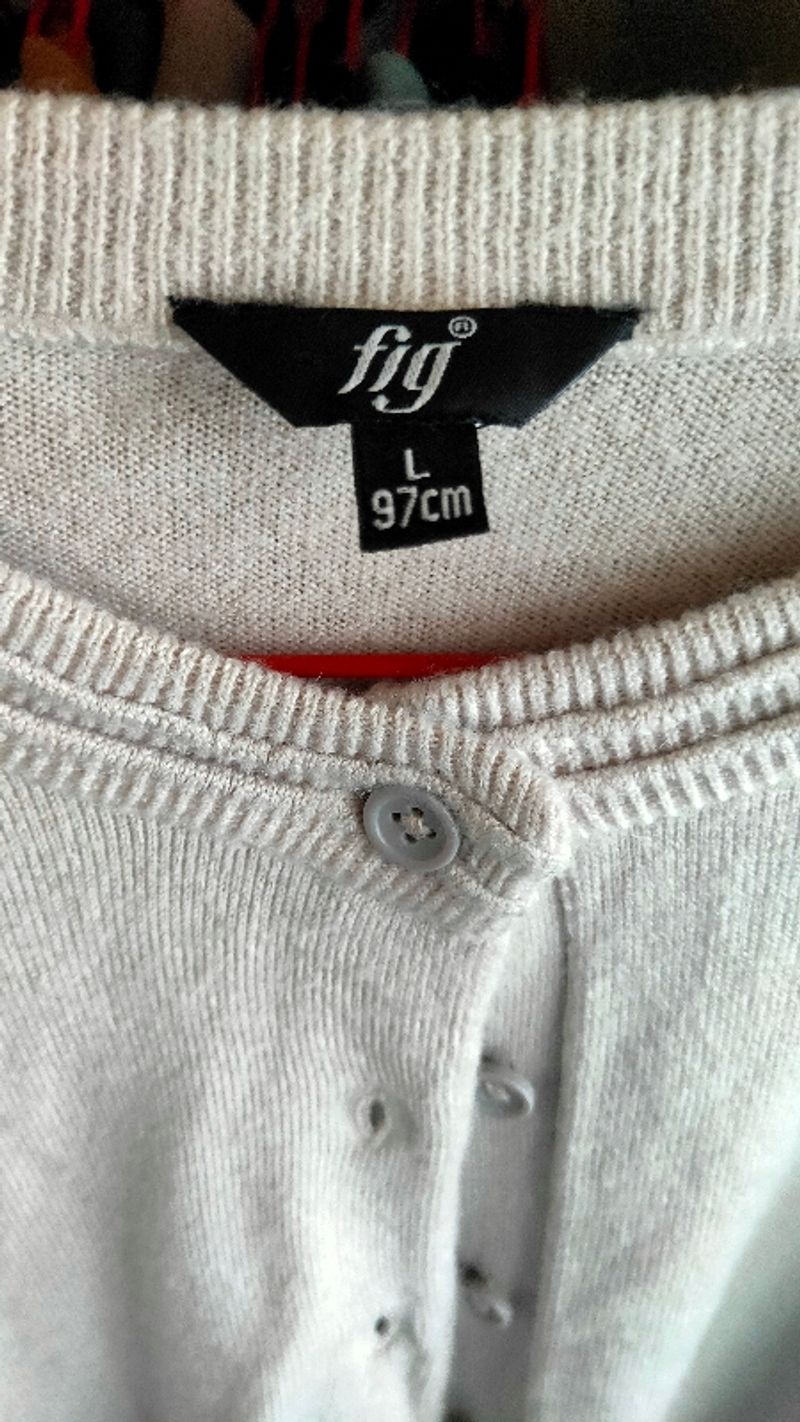 Cardigan Grey Abu size L, foto 4
