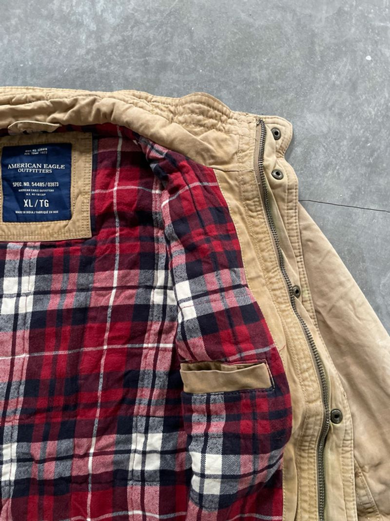 2000’s - American Eagle Canvass Jacket Blanked Multi Pocket, foto 7