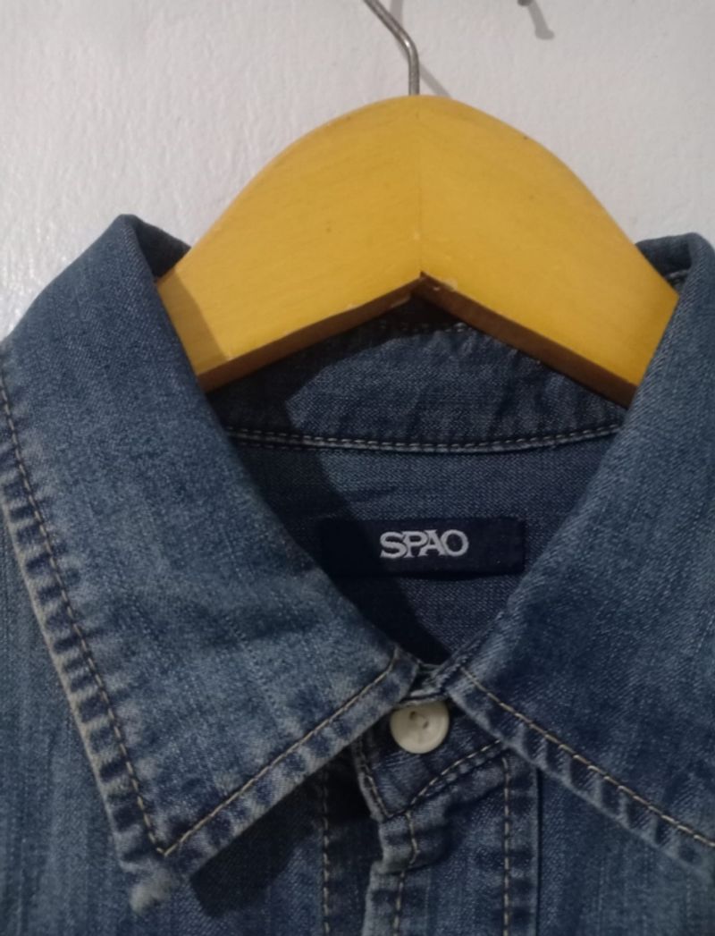 Kemeja Denim Spao L Slim, foto 3