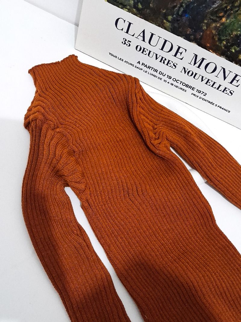Inner/Atasan Rajut Turtleneck Wanita/ Turtle Neck, foto 3
