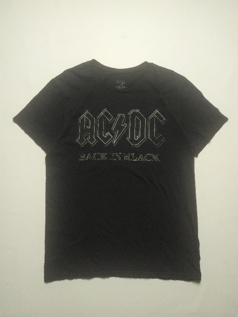 Official Merch ACDC Back In Black Tee, foto 3