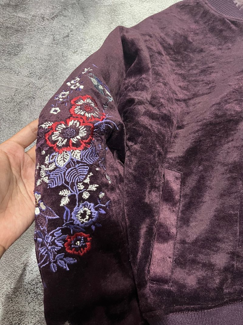 Vintage Casual Bomber jacket Pria purple, foto 4