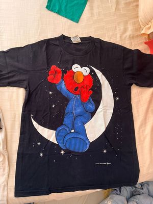 Kaos Vintage gambar Elmo tag Michael size M copyright 98