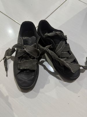 Puma black leather