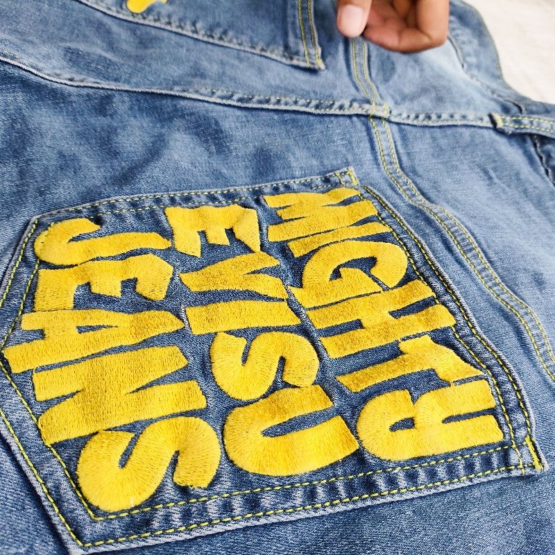 Evisu Yellow seagull denim, foto 5