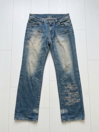 Japanese Vintage Flare Original Jeans Washing
