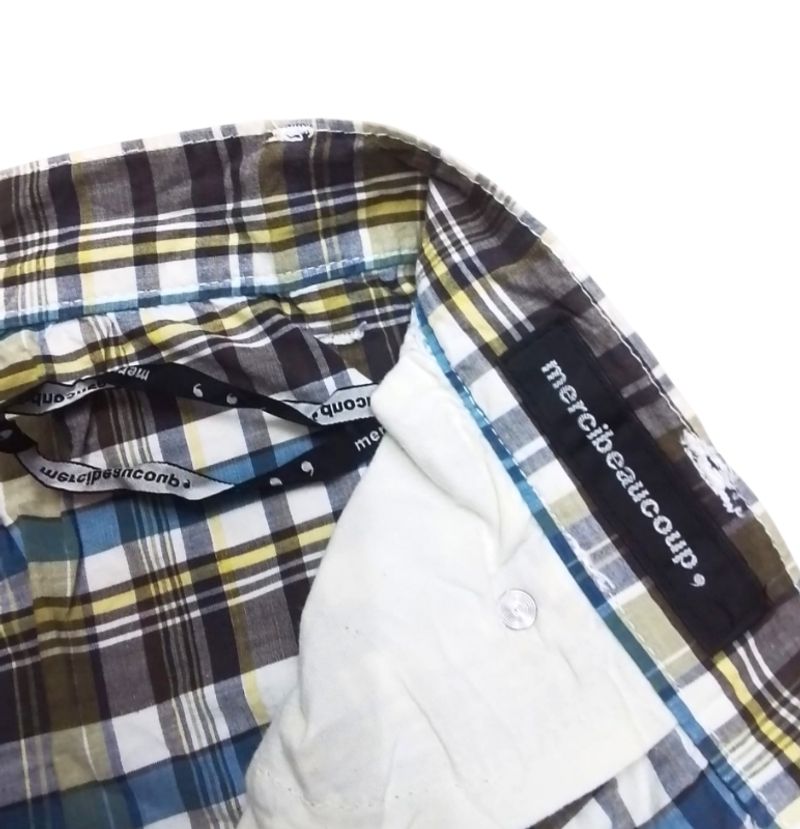mercibeaucoup drop crotch plaid pants, foto 7