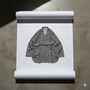 Tsukinomoto Japan Paisley Pattern Pocket Shirt L/S