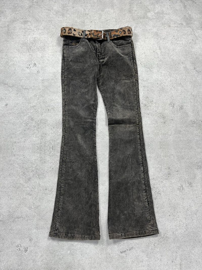 Slip flare corduroy lowrise pants, foto 5