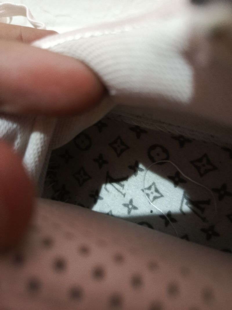 Louis Vuitton Trainer White Black Denim, foto 6