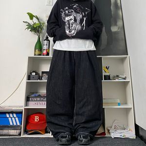 BAGGY BALLON JEANS BLACK DENIM (SEMI RAW)