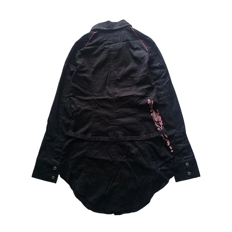 Diesel Y2k Gothic Longshirt Black, foto 6