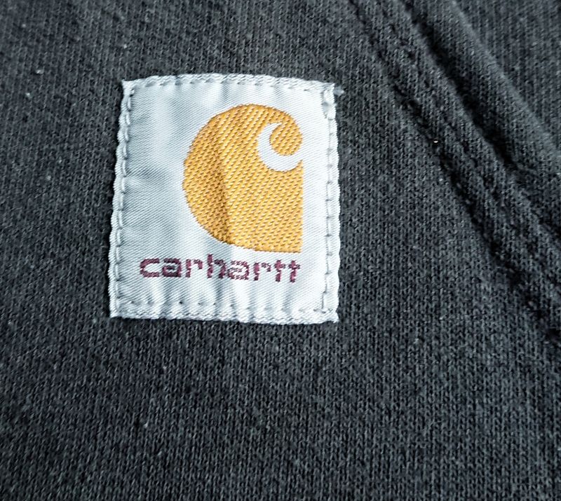 Vintage Hoodie Basic Carhartt Kode K121 BLK Hitam, foto 6