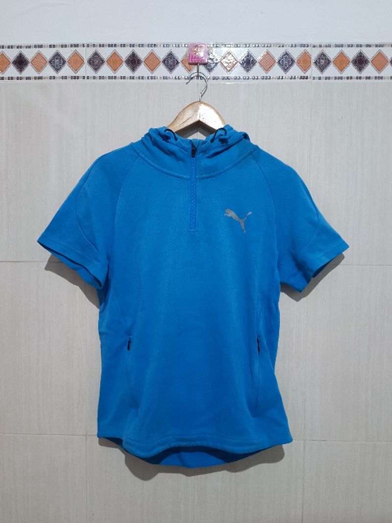 Hoodie Lengan Pendek Puma, foto 3