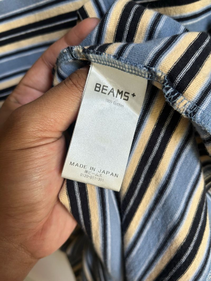 Kaos kantong Beams Plus Striped, foto 6