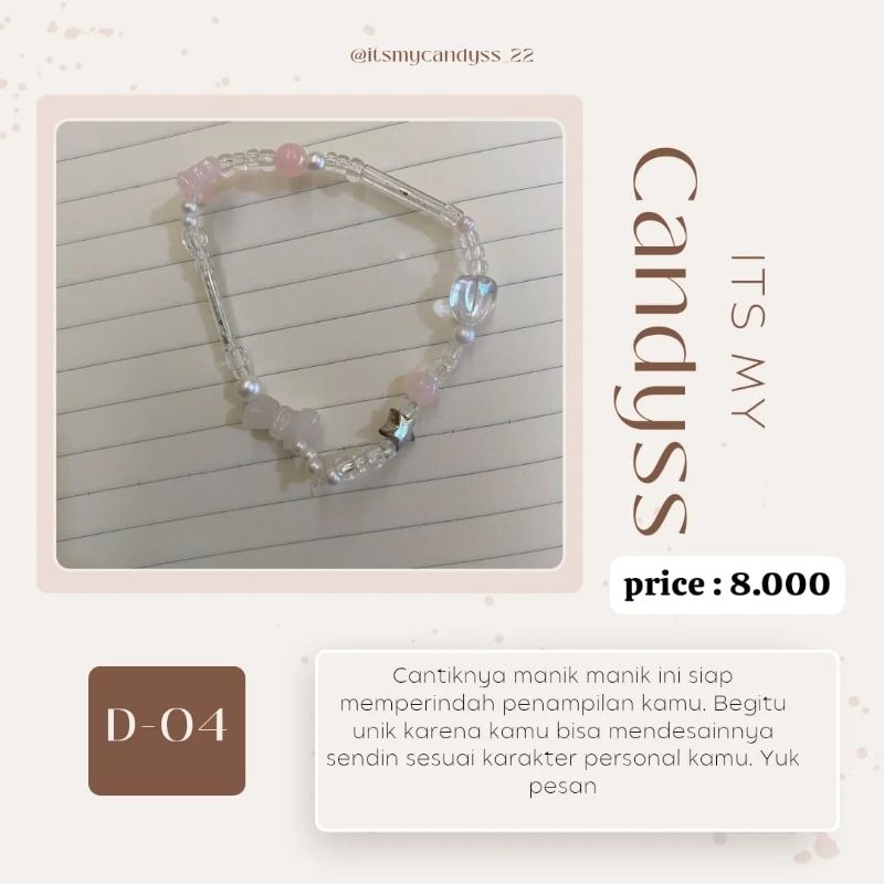 gelang manik manik, foto 10