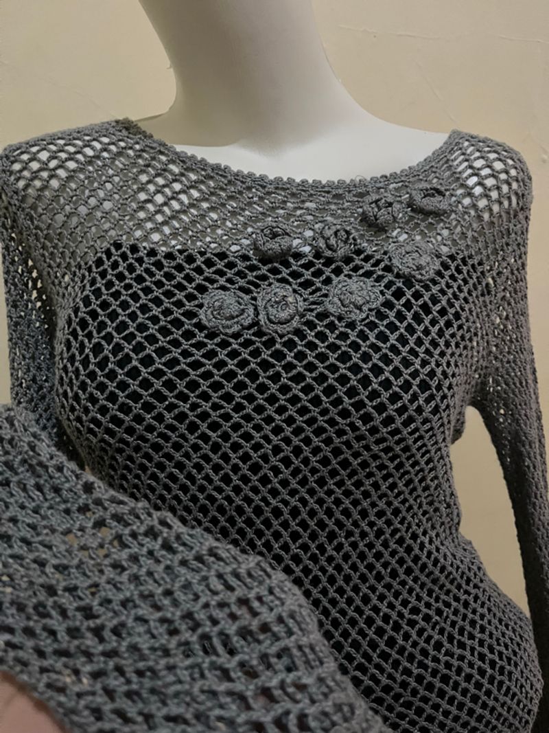 Vintage coqquete blouse, foto 3