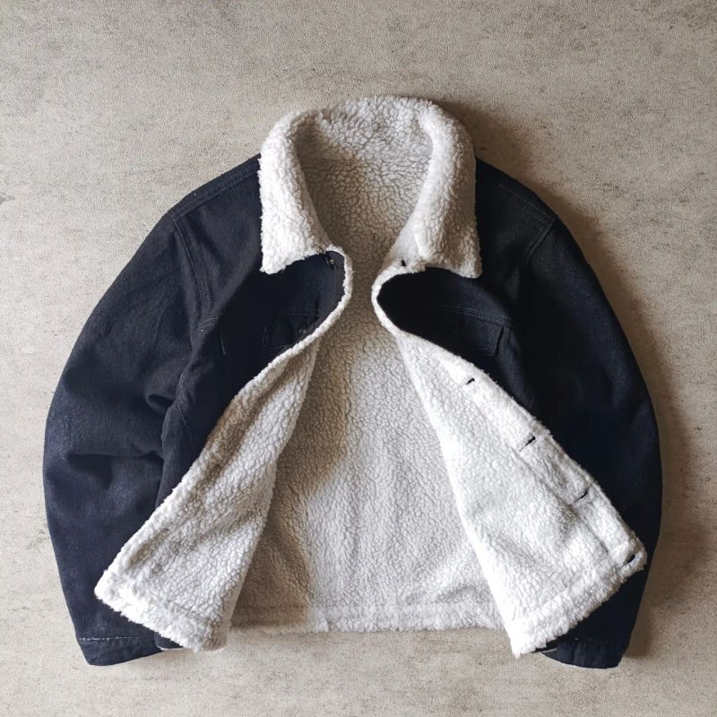 Vintage Denim jacket Pria black, foto 3