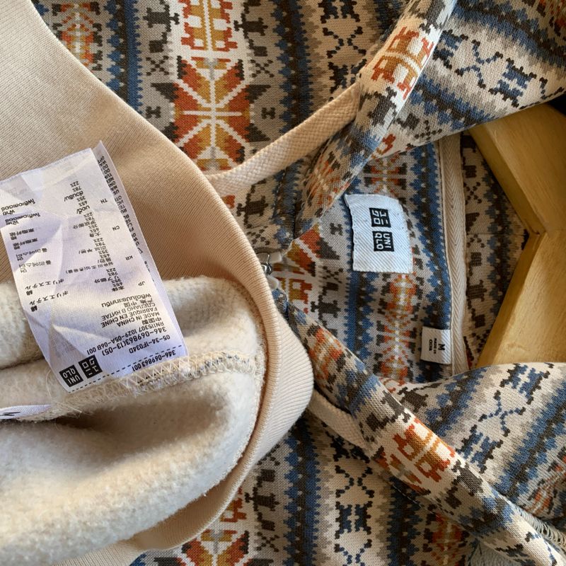 Ziphoodie uniqlo pattern navajo, foto 4