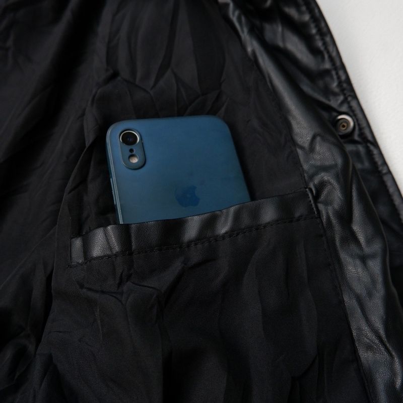 ZARA Casual Leather jacket Pria black, foto 7