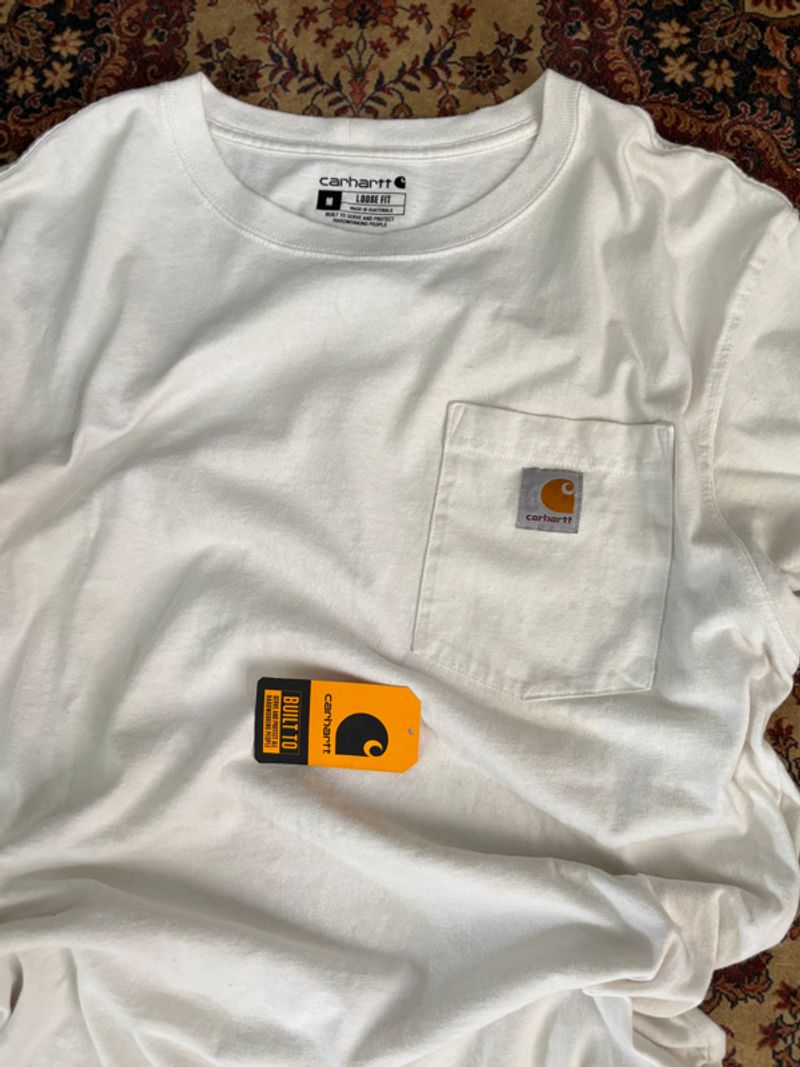 Carhartt Pocket Tee WHT Ex bnwt, foto 2