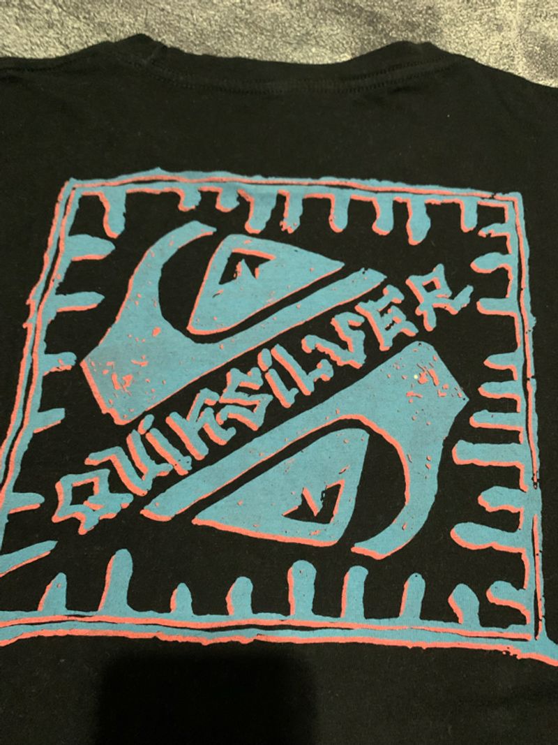 Quik Silver Backhit Logo Print Tee Black, foto 4