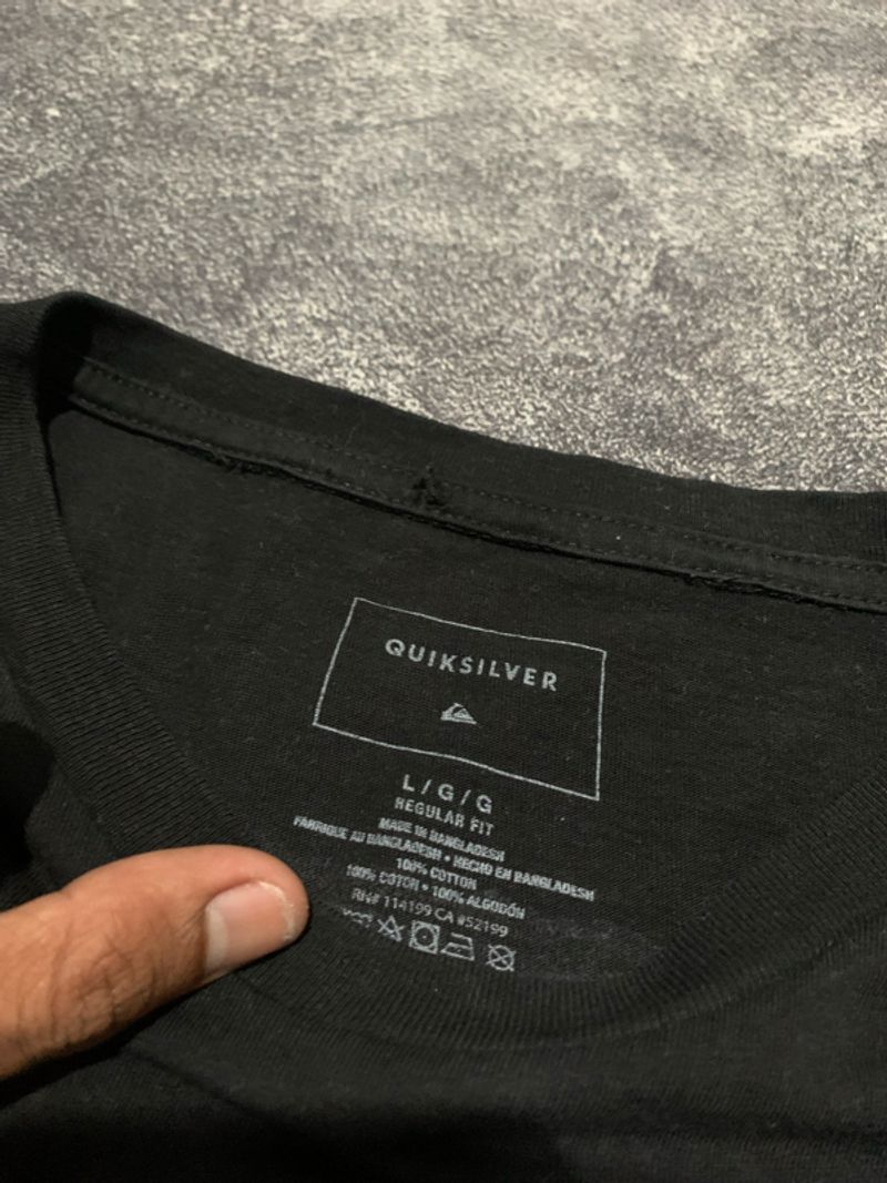 Quik Silver Backhit Logo Print Tee Black, foto 5