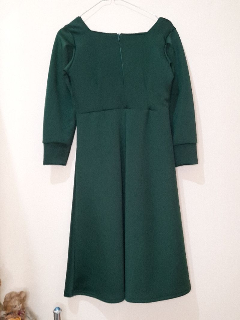 Green midi dress, foto 2